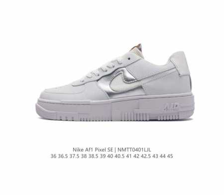 耐克 Nike Af1 Pixel 解构机能风 空军一号百搭休闲板鞋 利落皮革和合成材质鞋面采用简约线条和精致纹理设计 缔造轻松有型的像素前卫外观 类型 男女鞋 - 点击图像关闭