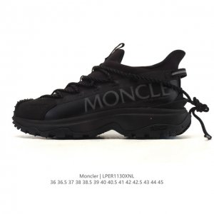 公司级 Moncler 盟可睐 蒙口 Trailgrip Gtx 抗撕裂材质山地户外运动鞋 厚底增高 低帮男女鞋。鞋身采用Cordura防撕裂尼龙 Gore-T