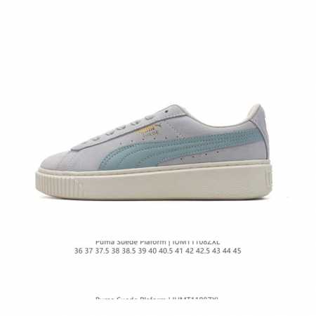 彪马 PUMA Suede Platform Gold 蕾哈娜 厚底 松糕休闲百搭板鞋 复古潮男女鞋时尚运动鞋 货号: 397233 Size: 36-45含半 - 点击图像关闭