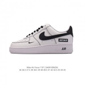 耐克 Nike Air Force 1 '07 Low 空军一号含气垫 小白鞋 低帮百搭厚底增高休闲运动板鞋。柔软、弹性十足的缓震性能和出色的中底设计，横跨复古