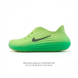 新品公司级 耐克 Nike Reactx Rejuven8 沙滩鞋 柔软回弹耐磨透气凉拖鞋 包头凉鞋25夏季新款轻便透气洞洞鞋外穿休闲鞋 Hv5060-002