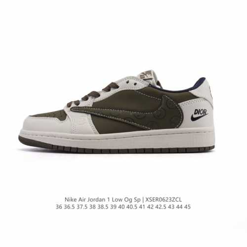 真标 耐克 Nike Air Jordan 1 Low Og Sp Military Blue Aj1乔1倒勾 2025年新款 蛇年新款 低帮篮球鞋 Aj1 乔