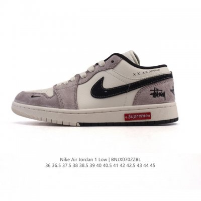 耐克 乔丹Air Jordan 1 Low Aj1 乔1 乔丹1代Aj1 低帮 蛇年限定 复古文化休闲运动篮球鞋。从1985 年面世的元年款汲取设计灵感，采用简