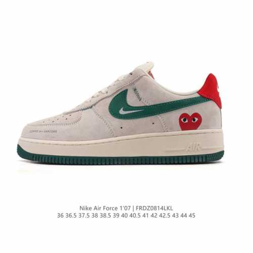 特价 耐克 Nike Air Force 1 '07 Low 空军一号含气垫 小白鞋 2025年新款 圣诞节低帮百搭厚底增高休闲运动板鞋。柔软、弹性十足的缓震性