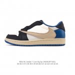 真标 头层皮 耐克 Nike Air Jordan 1 Low Og Sp Military Blue Aj1乔1倒勾 2025年新款 蛇年新款 低帮篮球鞋 A