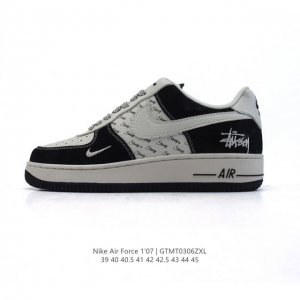 160 耐克 Nike Air Force 1 '07 Low 2025新年新款 空军一号含气垫 小白鞋 低帮百搭厚底增高休闲运动板鞋。柔软、弹性十足的缓震性能