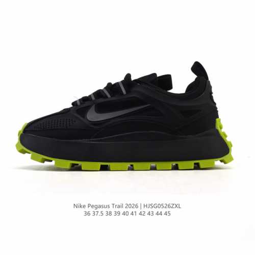 新品 耐克 Nike 小红书爆款 阿甘鞋男女士夏季透气网面休闲爆款厚底增高运动高级时尚老爹鞋Nike Reactx pegasus Trail 2026 越野跑