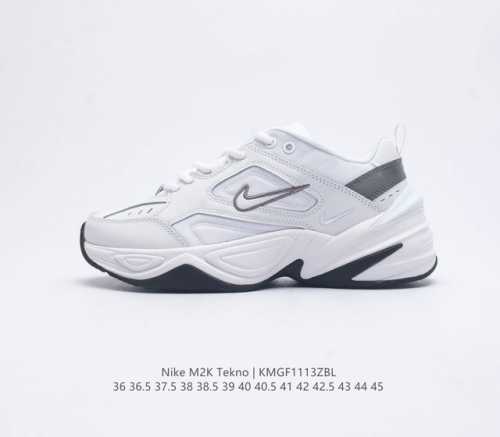 公司级 耐克 Nike M2K Tekno 男女子运动鞋厚底老爹鞋经典复古休闲慢跑鞋 从 Monarch 系列汲取灵感 以太空时代细节演绎未来风范 分层鞋面借鉴