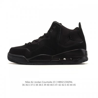 耐克 Nike Airjordancourtside23 乔丹23代 Aj23实战气垫缓震篮球鞋，Jordan 乔丹 男女鞋真标半码制，采用优质荔枝纹牛剖皮革鞋