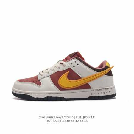 真标 耐克 空军一号 Af1 低帮休闲板鞋 Ambush X Nk Air Force 1'07 Low Sp 空军一号联名标志性的swoosh延伸至鞋跟之外， - 点击图像关闭