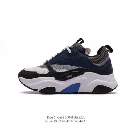 Dior 迪奥 高奢品牌 彰显高级气质 Dior 运动鞋低帮系列复古百搭休闲鞋时尚慢跑鞋厚底老爹鞋。 类型：男女鞋 码数：36-45 编码：LOMT0622ZJ - 点击图像关闭
