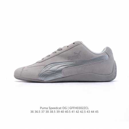 170 Puma Speedca Og 彪马极速赛车系列低帮德训风拼接复古百搭休闲运动赛车鞋 鞋款从80、90年代赛车手所穿的防火赛车鞋为原型，鞋身线条模仿了赛 - 点击图像关闭