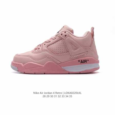 童鞋 耐克 Nike Air Jordan 4 Retro Og迈克尔 乔丹Aj4代乔4 中帮儿童复古休闲运动文化篮球鞋。秉承轻量化的速度型篮球鞋设计思想完成设 - 点击图像关闭