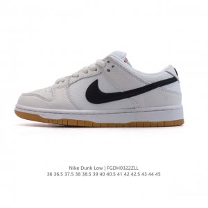 130 【全二层皮】耐克 Nike Sb Dunk Low Pro 男女同款运动鞋复古板鞋。采用柔软皮革鞋面，经久耐穿，塑就如元年款 Dunk 般的复古质感。鞋