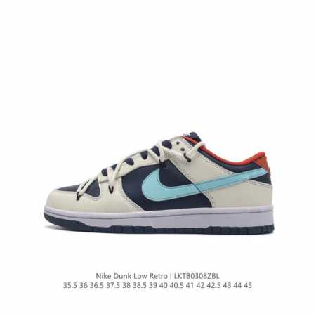 耐克 Nike Dunk Low 运动鞋复古解构绑带板鞋 作为 80 年代经典篮球鞋款，起初专为硬木球场打造，后来成为席卷街头的时尚标杆，现以经典细节和复古篮球 - 点击图像关闭