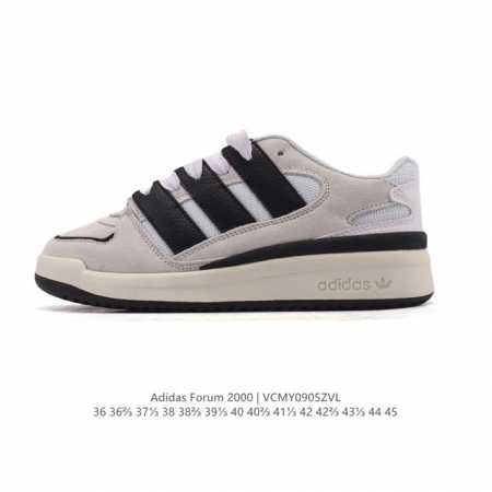 新品 阿迪达斯 Adidas Originals Forum 2000 舒适百搭 防滑耐磨 低帮 板鞋 男女同款 三叶草Forum2000 三叶草新款运动板鞋！ - 点击图像关闭