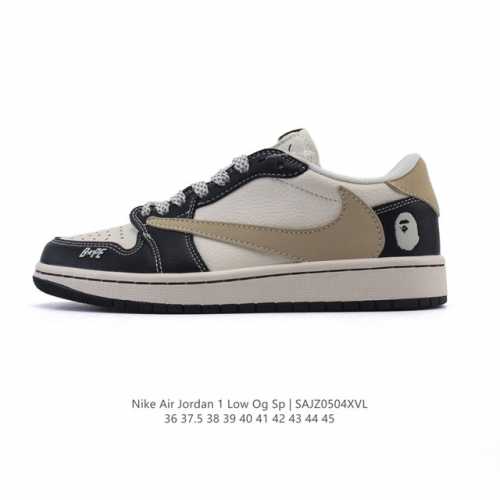 公司级 耐克 乔丹Air Jordan 1 Low Aj1 乔1 乔丹1代Aj1 低帮复古文化休闲运动篮球鞋。从1985 年面世的元年款汲取设计灵感，采用简洁大