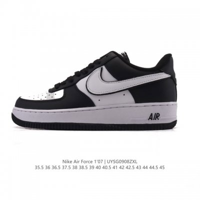 头层皮 耐克 Nike Air Force 1 '07 Low 空军一号含气垫 小白鞋 低帮百搭厚底增高休闲运动板鞋。柔软、弹性十足的缓震性能和出色的中底设计，