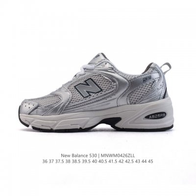 真标 新百伦 Nb530 New Balance 530 复跑古鞋 厚底增高老爹鞋 缓震运动慢跑鞋。Nb530这鞋双确实是Nb家经复典古款式之一，以全科新技诠释