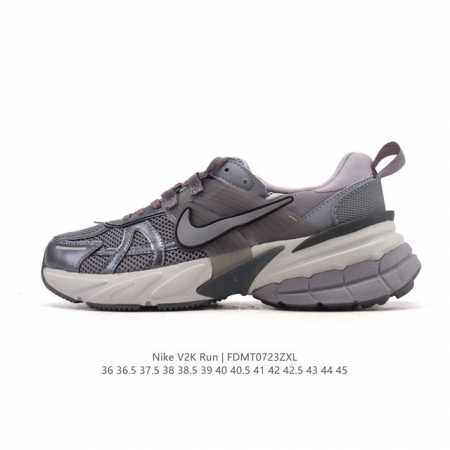 公司级 Nike 耐克 V2K Run 减震防滑 复古低帮运动跑步鞋 超火复古跑鞋，采用太空革组合呼吸网眼布鞋面材质，搭载正确4层组合底模，嵌入Tpu加固稳定模 - 点击图像关闭