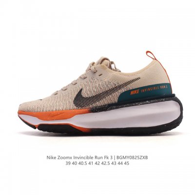 真标 耐克 Nike Zoomx Invincible Run Fk 3 机能风格运动鞋 厚底增高老爹鞋，最新一代的Invincible 第三代来了！首先鞋面采