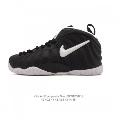 公司级 耐克Nike Air Foamposite One 男鞋 时尚运动鞋潮篮球鞋，它是一双内场的后卫战靴，97年1月份首期发行，使用Foamposite一次