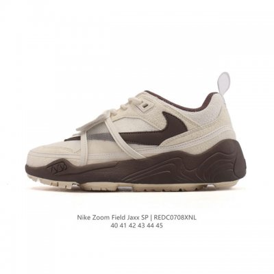 公司级 耐克 Nike 特拉維斯-斯科特耐克 Zoom Field Jaxx 厚底增高运动板鞋 男士篮球鞋。Nike Zoom Field Jaxx 採用精緻的