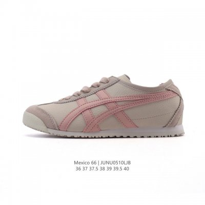 asics 亚瑟士 女鞋真标半码制 配足弓鞋垫 日产经典老牌-鬼塚虎 Onitsuka Tiger Mexico 66经典墨西哥系列复古经典百搭板鞋休闲运动鞋慢