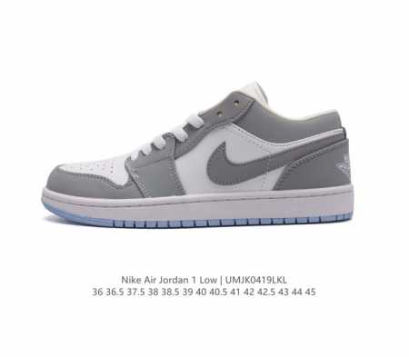 耐克 乔丹air Jordan 1 Low Aj1 乔1 乔丹1代aj1 低帮复古文化休闲运动篮球鞋。该鞋款从 1985 年元年款汲取设计灵感，焕新演绎简约经典 - 点击图像关闭