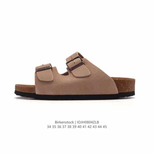 德国百年知名鞋履品牌 博肯Birkenstock 勃肯拖鞋系列凉拖鞋休闲沙滩凉鞋 Birkenstock勃肯德国进口男女款牛皮绒面革软底Arizona双扣拖鞋。