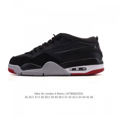 真标 耐克 Nike Air Jordan 4 Retro Og迈克尔 乔丹Aj4代乔4 中帮复古休闲运动文化篮球鞋。秉承轻量化的速度型篮球鞋设计思想完成设计，