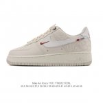 公司级 附赠送Logo清洁刷 Af1耐克 Nike Air Force 1 ‘07 Low 空军一号厚底增高百搭休闲运动板鞋 原楦头原纸板 打造纯正空军版型，专