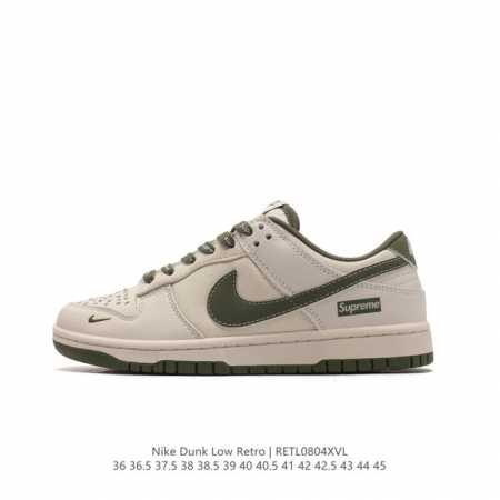 耐克 Nike Dunk Low Retro 运动鞋经典复古板鞋。作为 80 年代经典篮球鞋款，起初专为硬木球场打造，后来成为席卷街头的时尚标杆，现以经典细节和 - 点击图像关闭