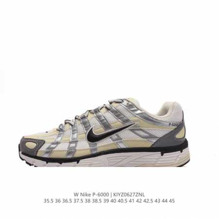 耐克 NIKE 男女子休闲运动鞋P-6000Premium 轻便舒适透气防滑缓震耐磨跑步鞋。P-6000 是一款植根于 2000 年代风格的混合款式，让人想起去 - 点击图像关闭