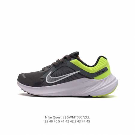 耐克nike Air Quest 5 卡贾透质轻气休运闲 透气轻盈缓震跑步鞋，Nike Quest 5 男子透气轻盈缓震跑步鞋采用匠心设计，助你心愿成真。这款跑 - 点击图像关闭