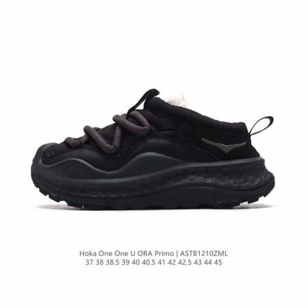 公司级 Hoka One One Ora Primo 一脚蹬男女厚底运动休闲舒缓鞋 秋冬款hoka Ora Primo粗鞋带加棉厚底时尚舒适运动拖鞋 尺码：37 - 点击图像关闭