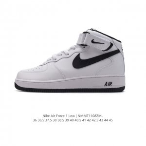 公司级 Nk Air Force 7 Mid AF1耐克 空军一号 AF1 中帮 魔术贴 厚底增高运动板鞋 原楦头原纸板 打造纯正空军版型。专注外贸渠道 全掌内