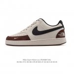 耐克Nike Court Vision Low 校园风低帮复古篮球板鞋男女运动鞋。延续80年代复古篮球鞋，添加学院风细节。皮革组合鞋面，利落风格，重现复古篮球风