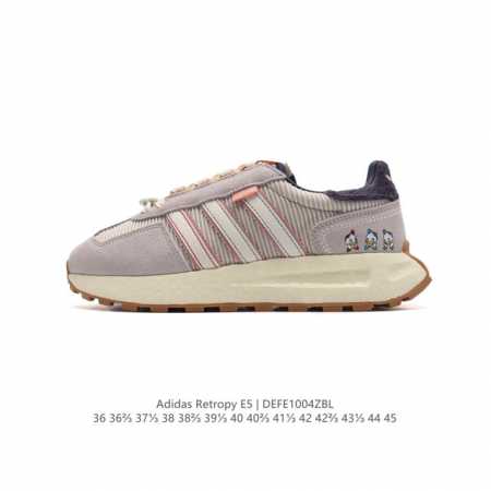 公司级 真爆 阿迪达斯 新款 三叶草 厚底 Adidas Retropy E5 新款 爆米花 低帮经典运动鞋潮厚底增高男女士慢跑鞋。以70年代经典跑步鞋为灵感， - 点击图像关闭