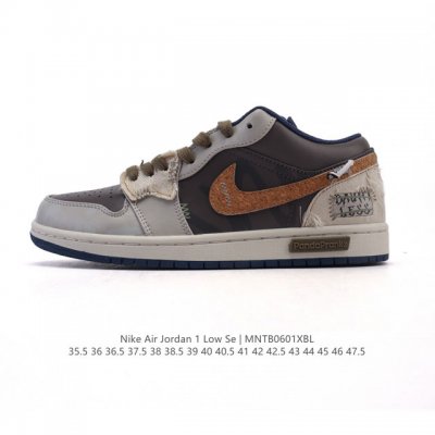 公司级 耐克 乔丹Air Jordan 1 Low Aj1 乔1 乔丹1代Aj1 低帮复古文化休闲运动篮球鞋。从1985 年面世的元年款汲取设计灵感，采用简洁大