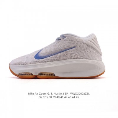 新品 Nike 耐克 男女鞋G.T. Hustle 3 Fp Ep训练运动实战篮球鞋 气垫厚底增高运动板鞋。前足 Air Zoom 氣墊採用馬蹄形設計。 讓你體