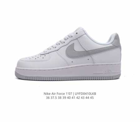 耐克 Nike Air Force 1 '07 Low 空军一号含气垫 低帮百搭厚底增高休闲运动板鞋。柔软、弹性十足的缓震性能和出色的中底设计，横跨复古与现代的 - 点击图像关闭