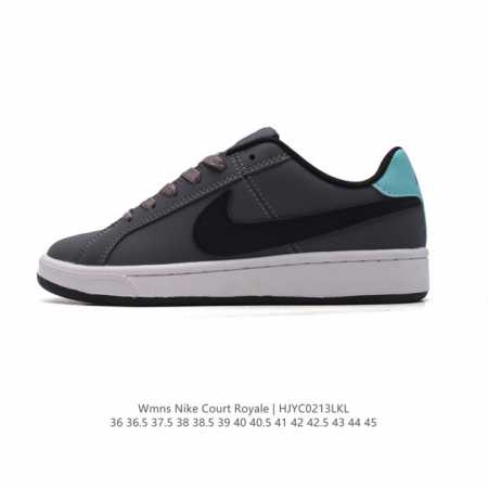耐克 Nike 男女鞋秋冬季Court Royale Ac运动鞋休闲鞋板鞋 百搭小白鞋，焕新演绎元年款设计，塑就复古网球风范。鞋款承袭简洁线条、经典系带系统和醒 - 点击图像关闭