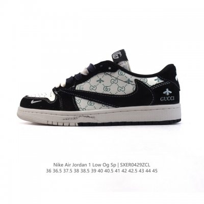 真标 耐克 Nike Air Jordan 1 Low Og Sp Military Blue Aj1乔1倒勾 2025年新款 蛇年新款 Gucci联名 低帮篮