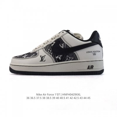 公司级 耐克 Nike Air Force 1 '07 Low 空军一号含气垫 小白鞋 路易威登联名 2025年 蛇年新款 低帮百搭厚底增高休闲运动板鞋。柔软、