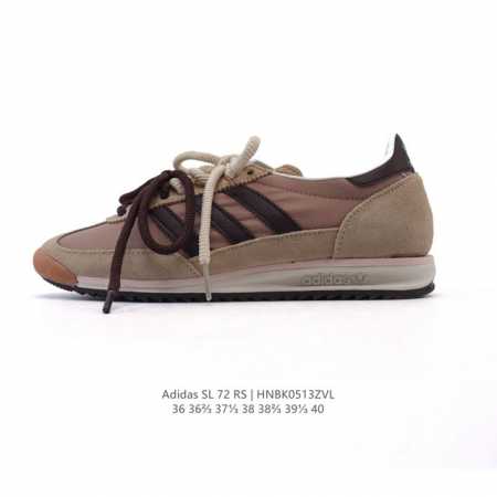 阿迪达斯Adidas Sl 72 Shoes 经典复古薄底运动鞋 T头鞋 三叶草复古休闲跑步鞋休闲运动鞋 这款经典运动鞋携复古型格，来访你的活力日常 采用舒爽帆 - 点击图像关闭