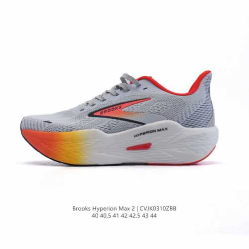 200 【公司级】布鲁克斯Brooks马拉松竞速专业跑步鞋透气缓震男鞋 Hyperion Max 2 旋风 【男/平衡】烈风2采用布鲁克斯全新升级后的中底技术，