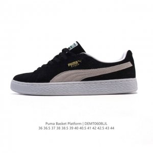Puma 彪马 Basket Platform 蕾哈娜 平底厚底增高休闲鞋男女款运动板鞋。Basket防水台是新鲜的Puma风格，从1990年代的垃圾时尚中汲取