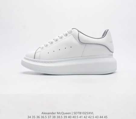 Alexandermcqueen 亚历山大 麦昆mcq 运动小白鞋厚底增高闪尾光滑牛皮平底鞋休闲鞋 时尚男女板鞋潮运动鞋 火爆到大街小巷无人不知 无人不晓的境界 - 点击图像关闭