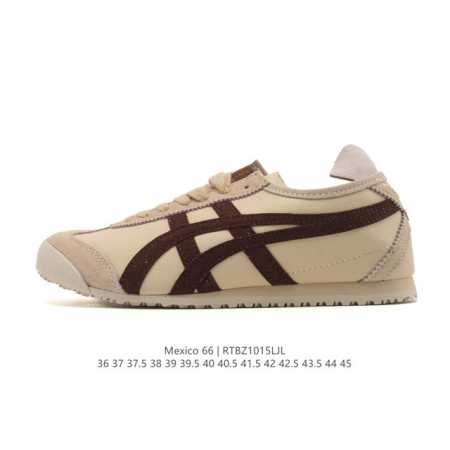 Asics 亚瑟士 男女鞋 配足弓鞋垫 日产经典老牌-鬼塚虎 Onitsuka Tiger Mexico 66经典墨西哥系列复古经典百搭板鞋休闲运动鞋慢跑鞋。采 - 点击图像关闭
